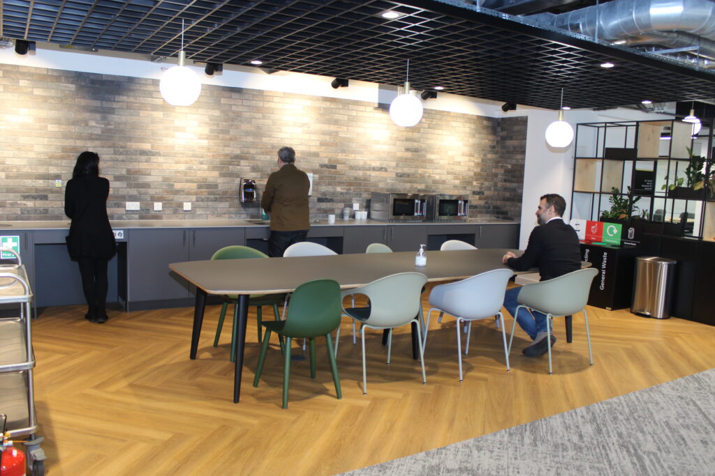 An image of a refreshment hubs in an office setting